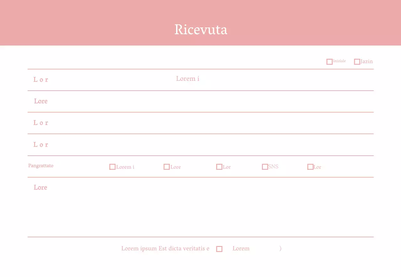 Biglietto da visita semplice rosa per receptionist di ospedale