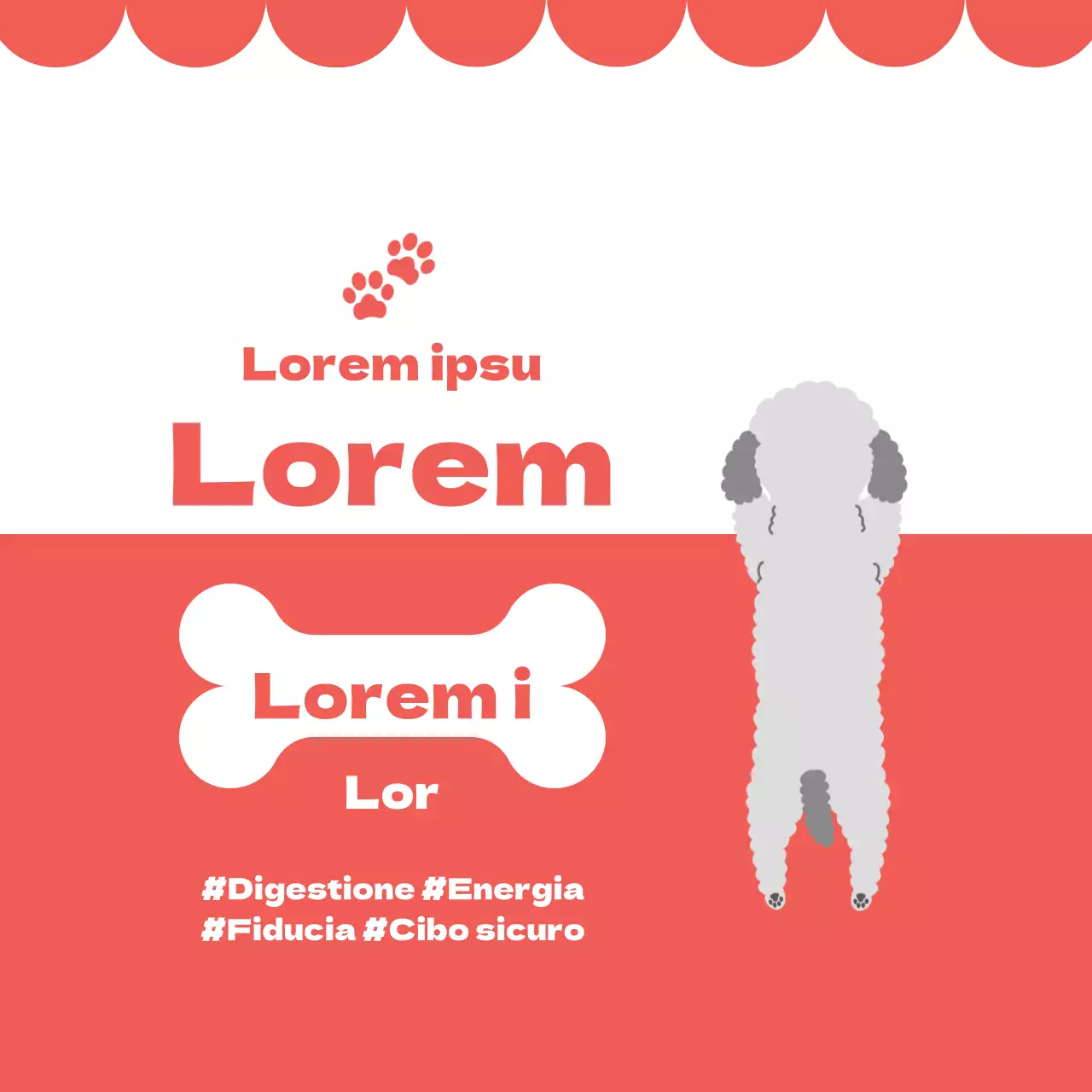 Etichette illustrate rosse per i dolcetti fatti in casa