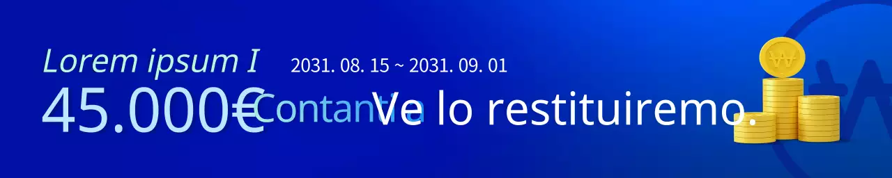 Gradiente stock banner orizzontale per eventi in blu e azzurro