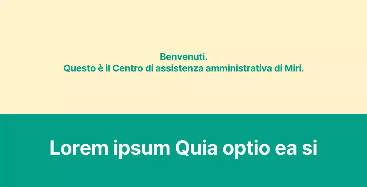 Un annuncio di servizio pubblico del tipo lettera di benvenuto con un cartello di benvenuto.