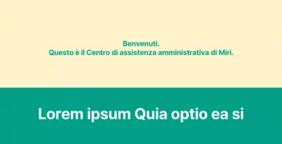 Un annuncio di servizio pubblico del tipo lettera di benvenuto con un cartello di benvenuto.