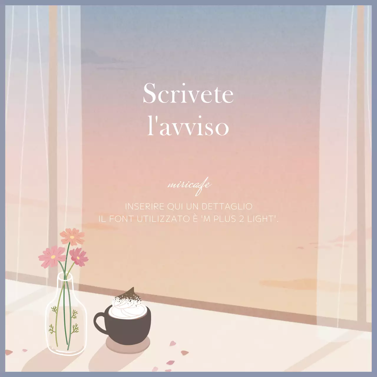 Una guida ai caffè con illustrazioni sentimentali in gradienti pastello