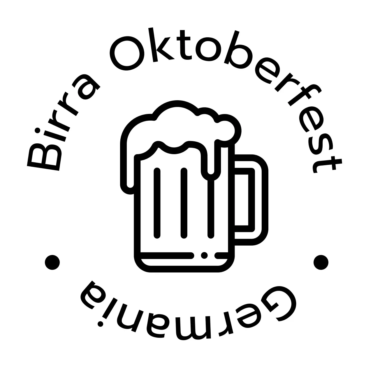 Varie feste nazionali con semplici illustrazioni in nero