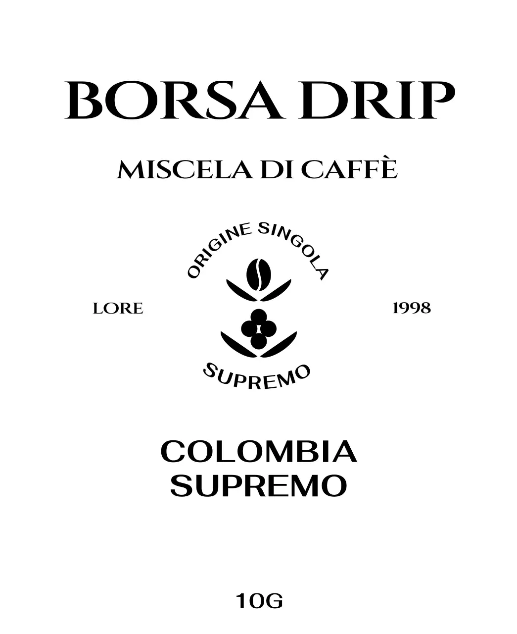 Astuccio con logo del caffè