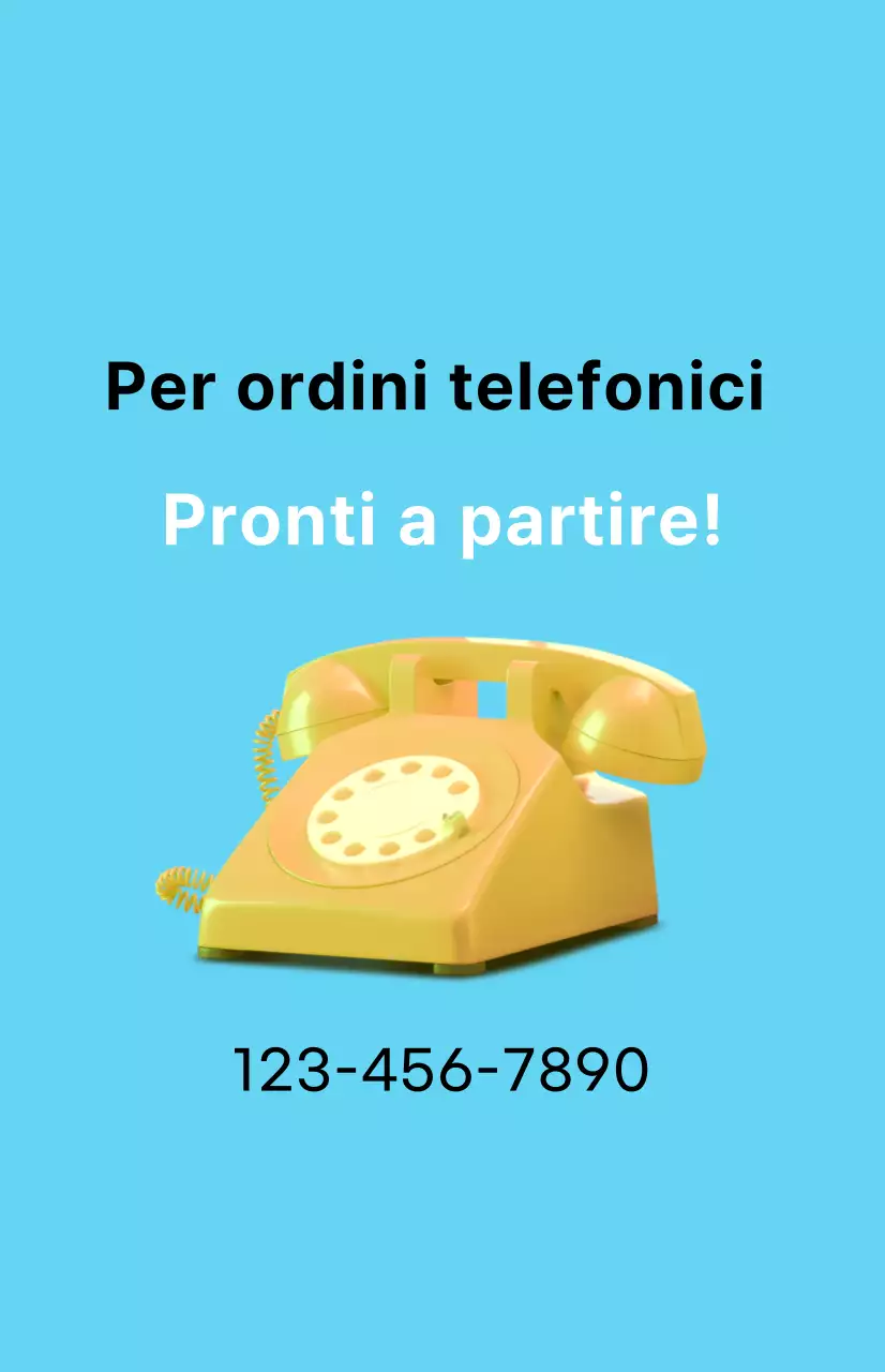 Una promozione di sconto pulita con un'immagine da asporto su uno sfondo blu chiaro