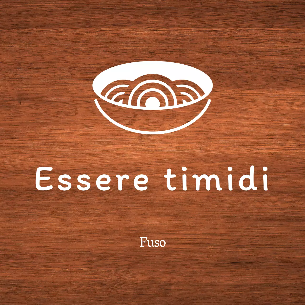 Semplice insegna di un ristorante coreano con testo bianco e illustrazioni di noodle