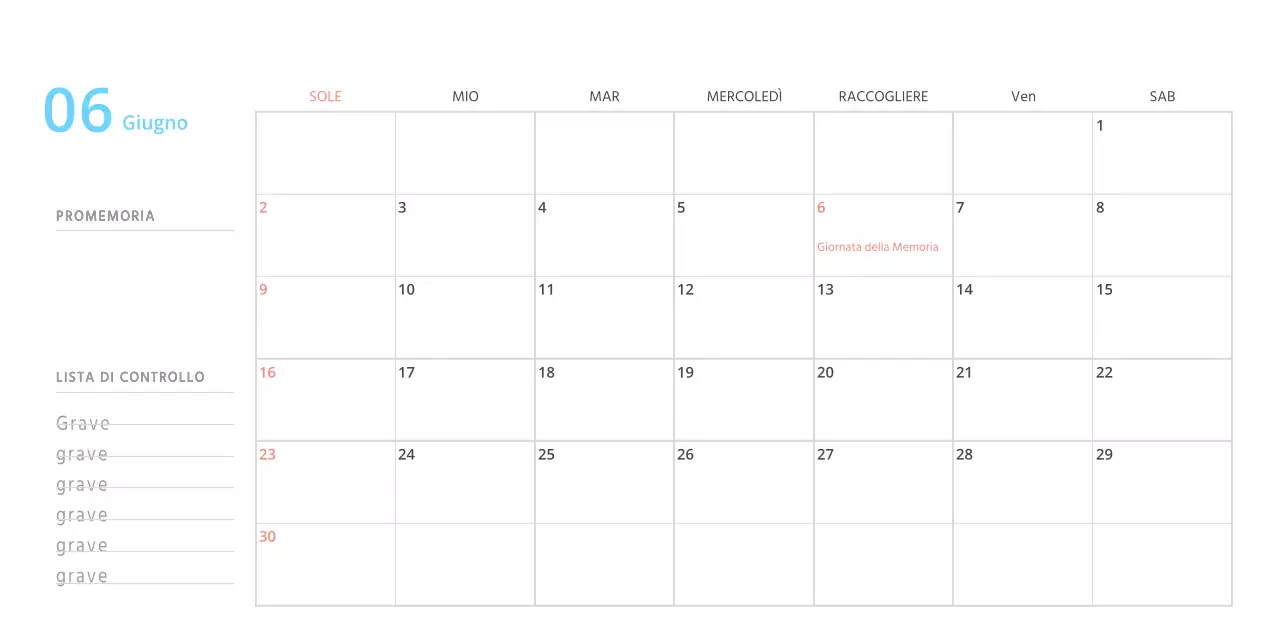 Simpatico calendario da tavolo illustrato verde a tema famiglia