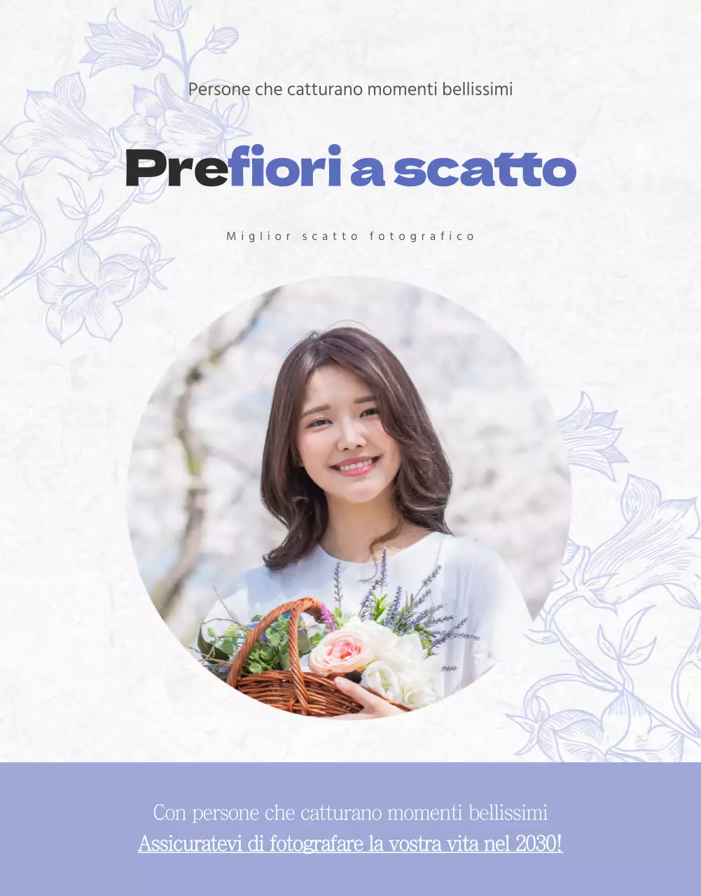 Dettagli di scatto per la combinazione viola e bianca