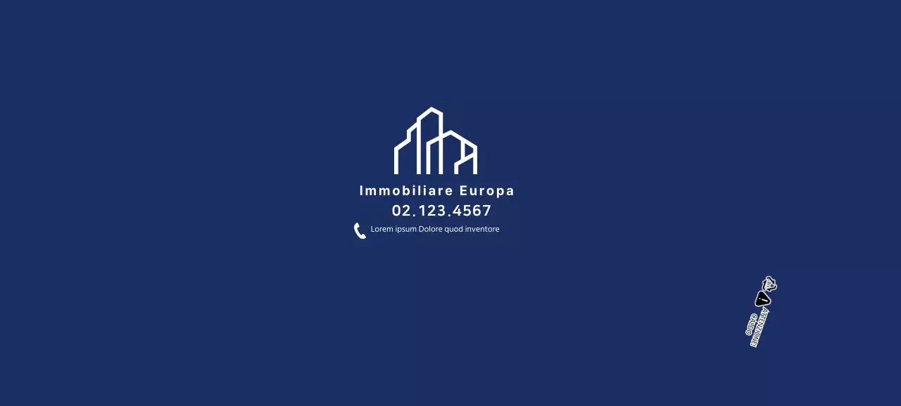 Promozione della proprietà blu semplice