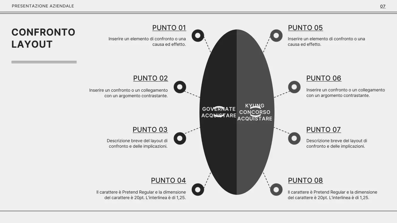 Grigio e nero monotono per una semplice presentazione aziendale