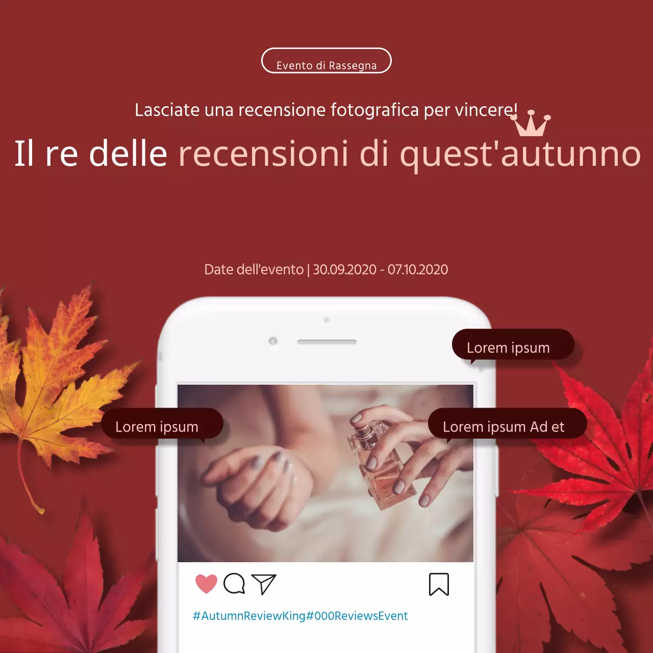 BrownRedRedAutumnfallmobileconsultazione mobileweventisocialmediaSquare