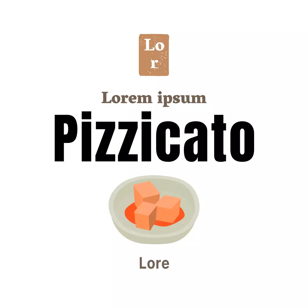 Adesivo bianco per contorni semplici di gastronomia