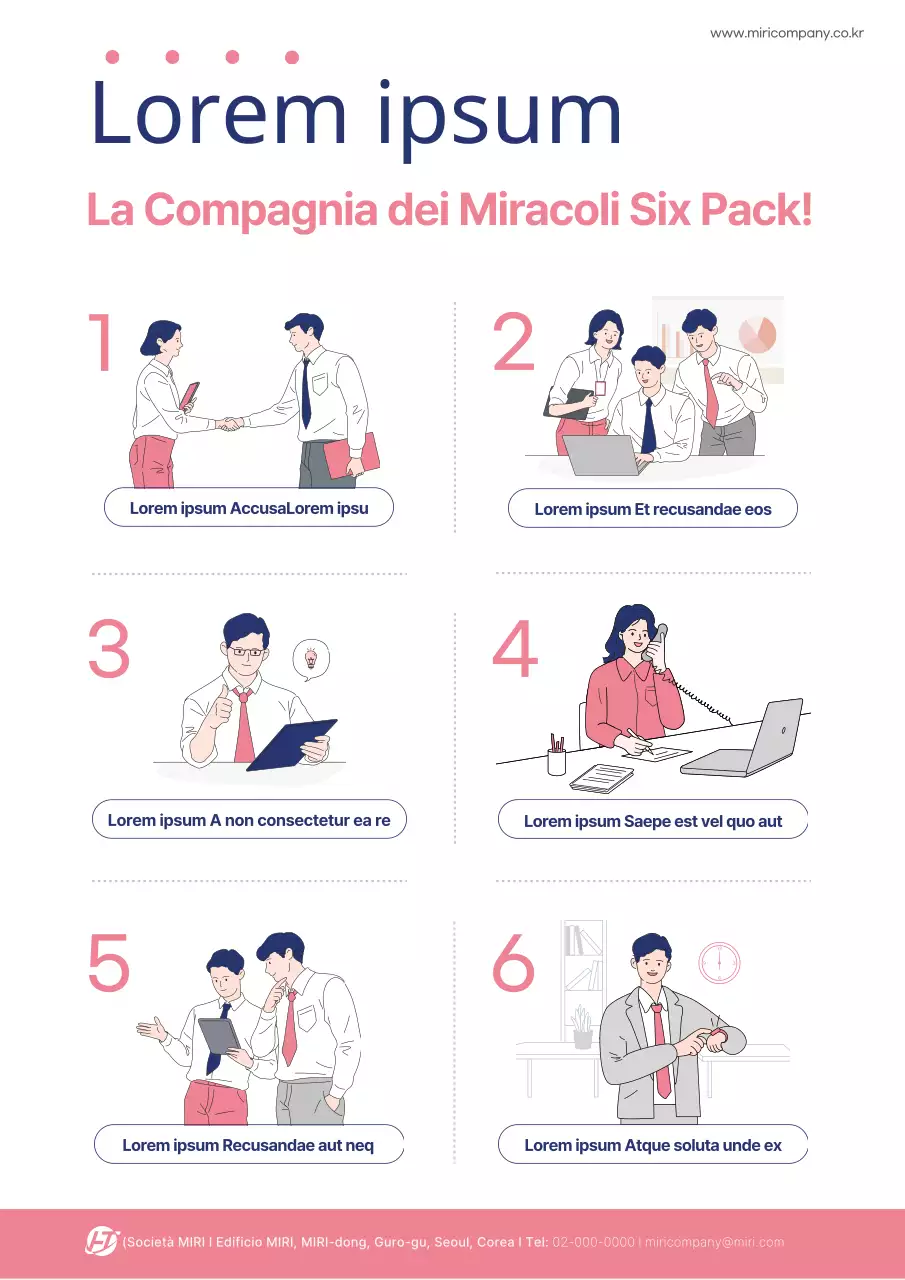 Promuovere una campagna di cultura organizzativa illustrata in rosa