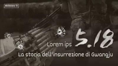 Informazioni sulla Rivolta di Gwangju del 518 con un concetto di foto sbiadita