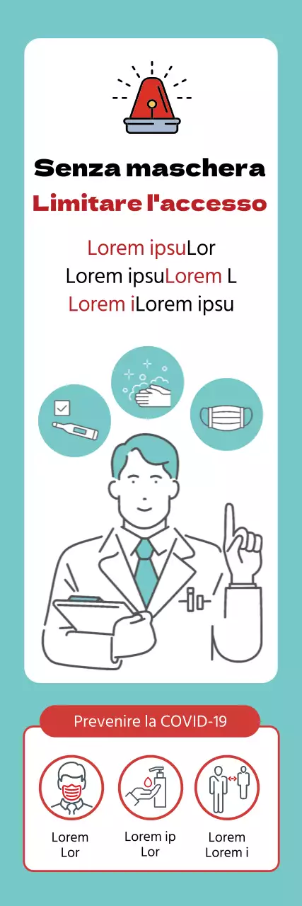 Icona blu pulita per le restrizioni di accesso smascherate