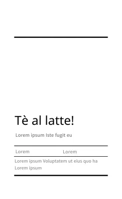 etichetta alimentare semplice a linee bianche