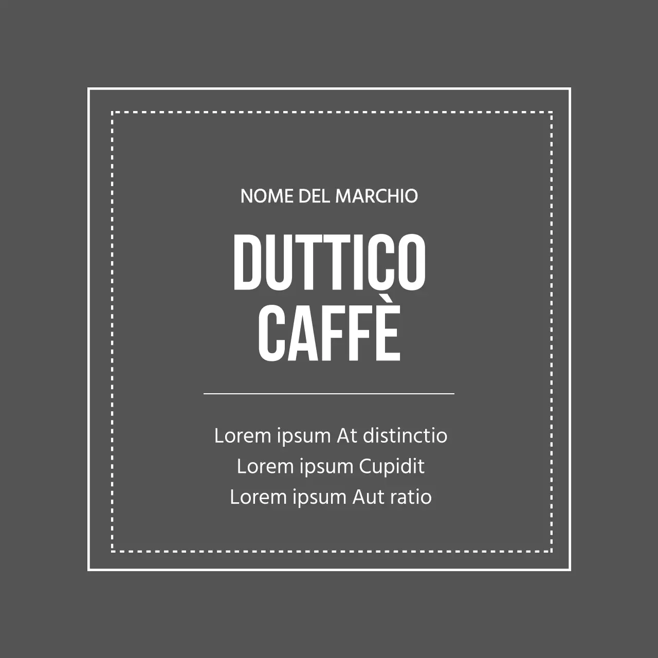 Caffè con bordi grigi