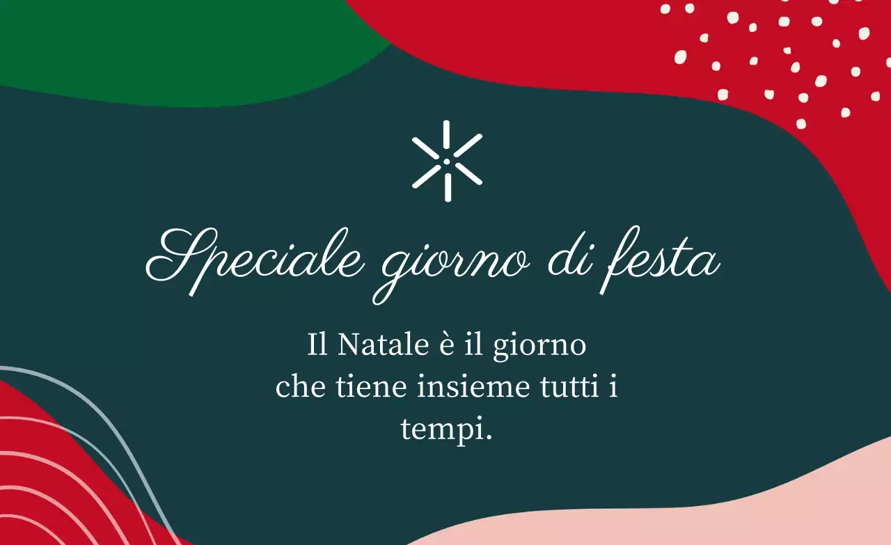 Etichette natalizie colorate verde rosso