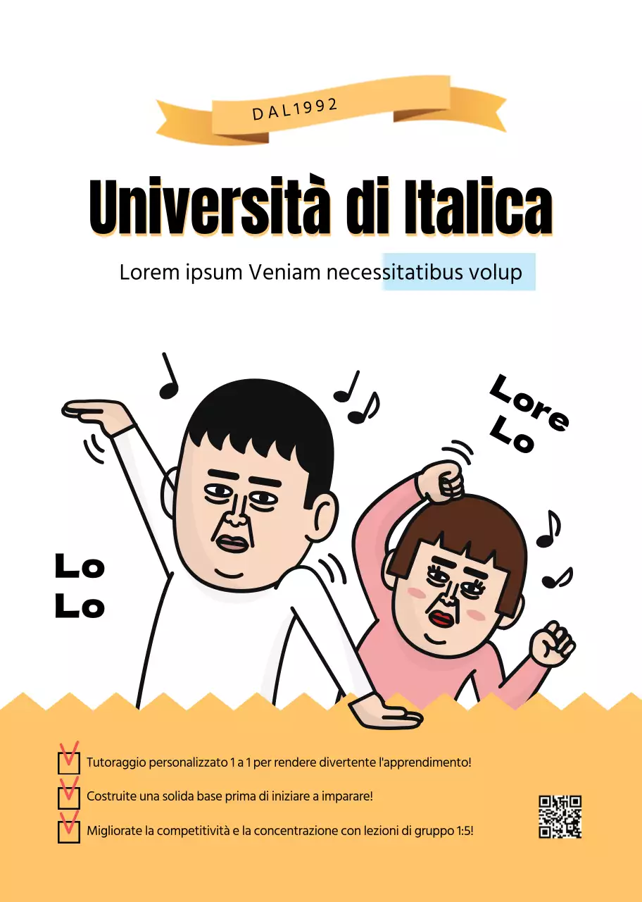 Quaderno promozionale per la scuola con un concetto di illustrazione giocosa