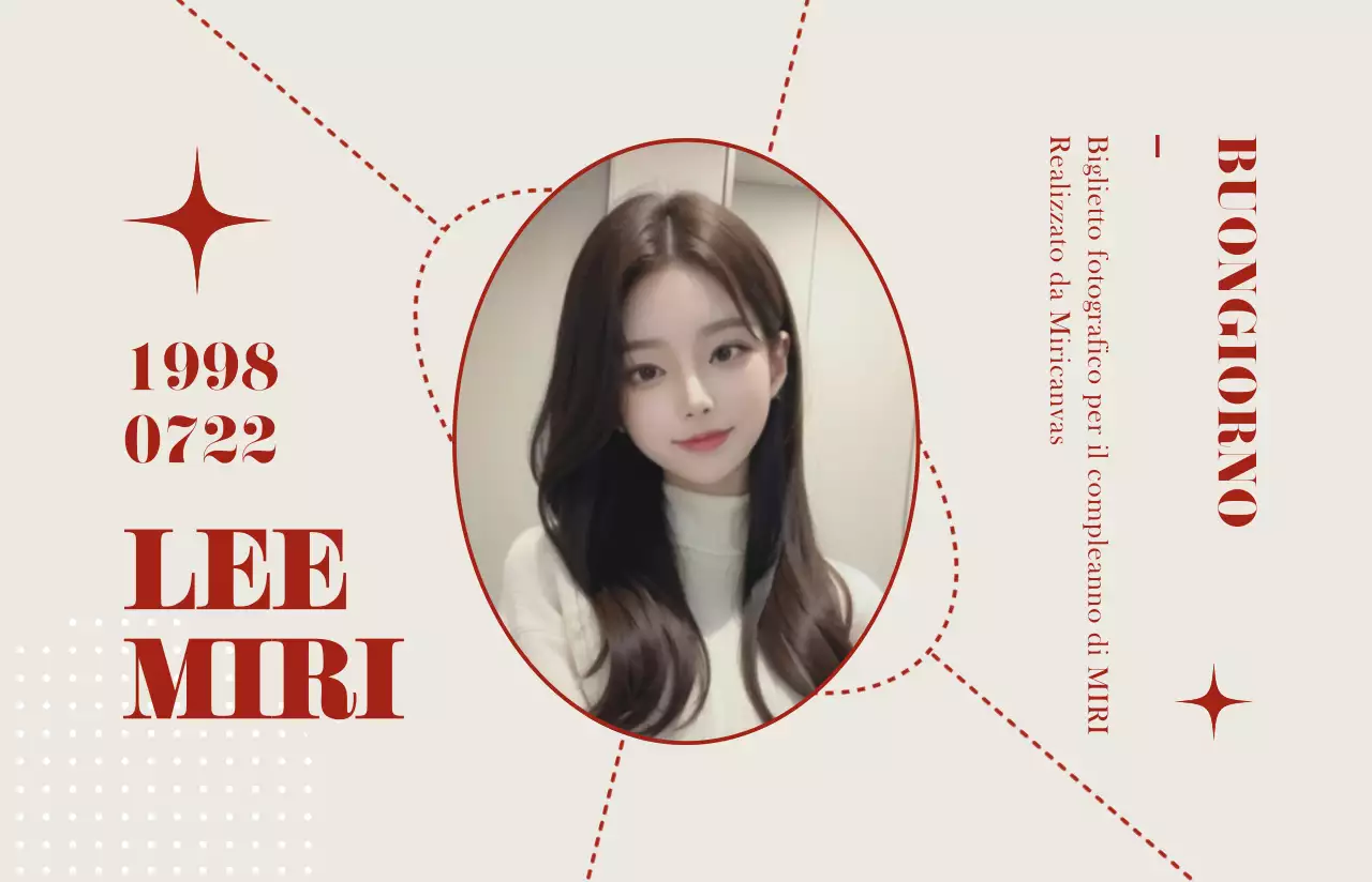 Cartoline fotografiche eleganti e di classe in beige e rosso