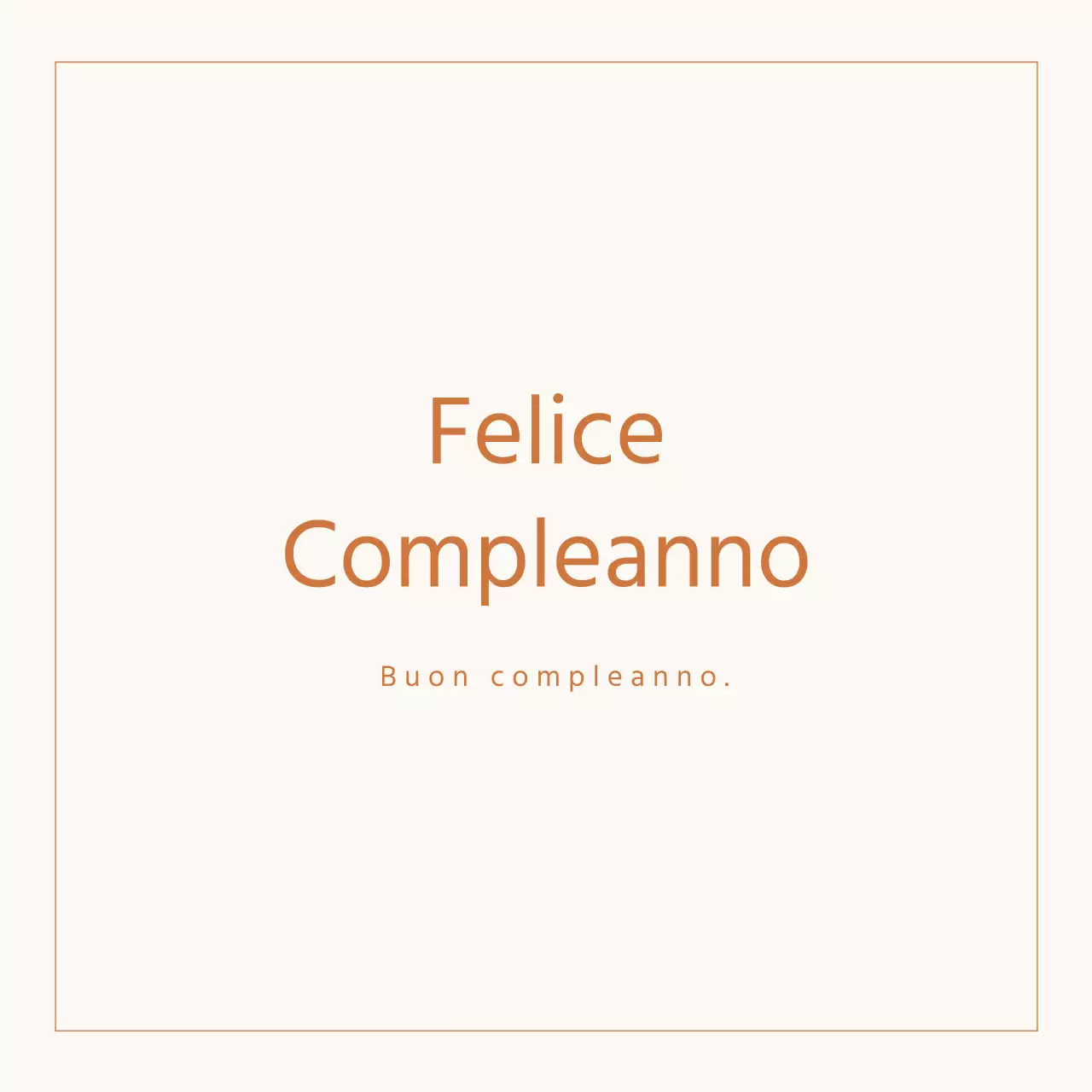 Biglietto di compleanno semplice