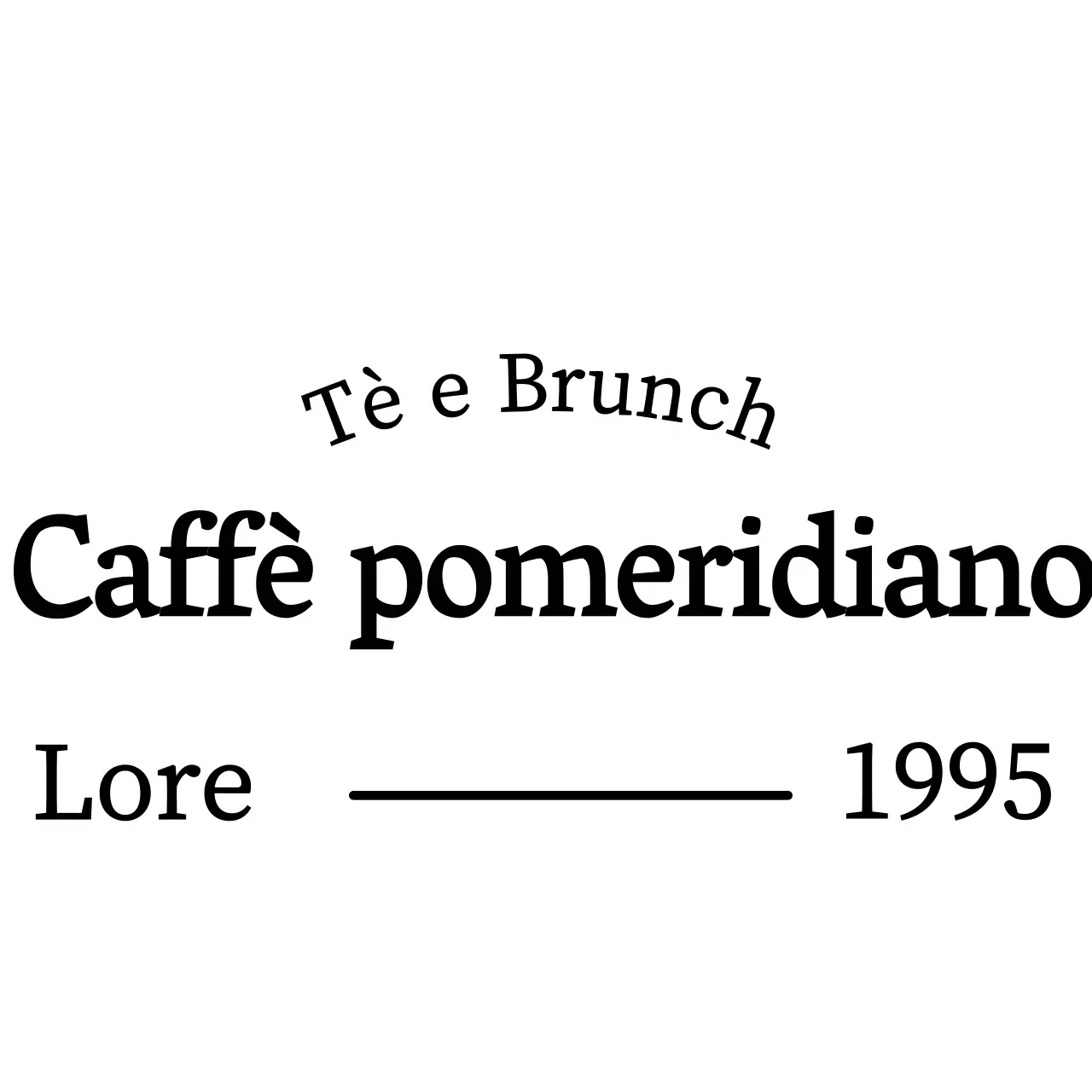 Bianco e nero semplice testo moderno layout stile per brunch caffè promozione e la promozione