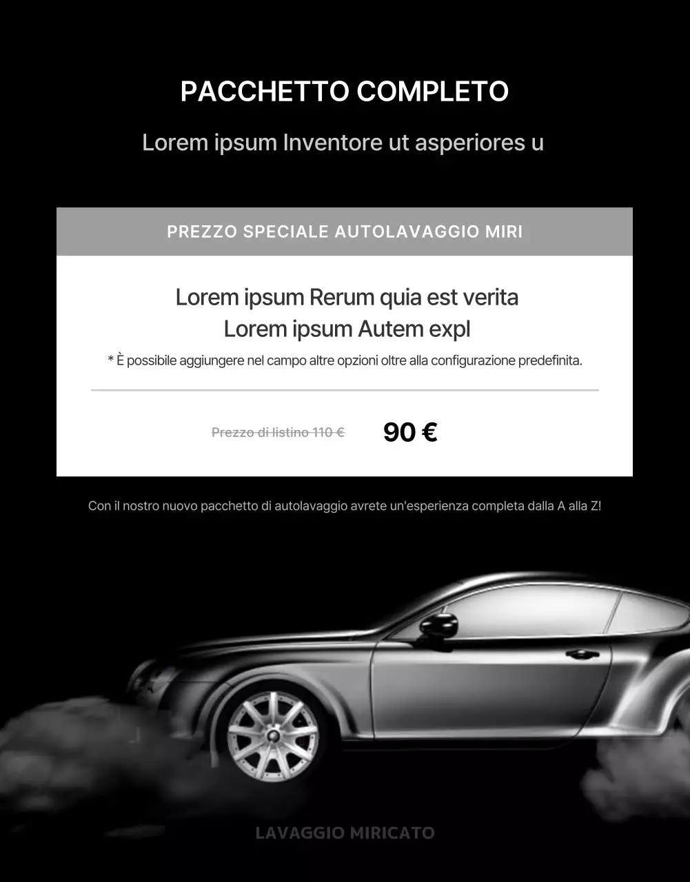 Lavaggio a mano di auto bianche e nere