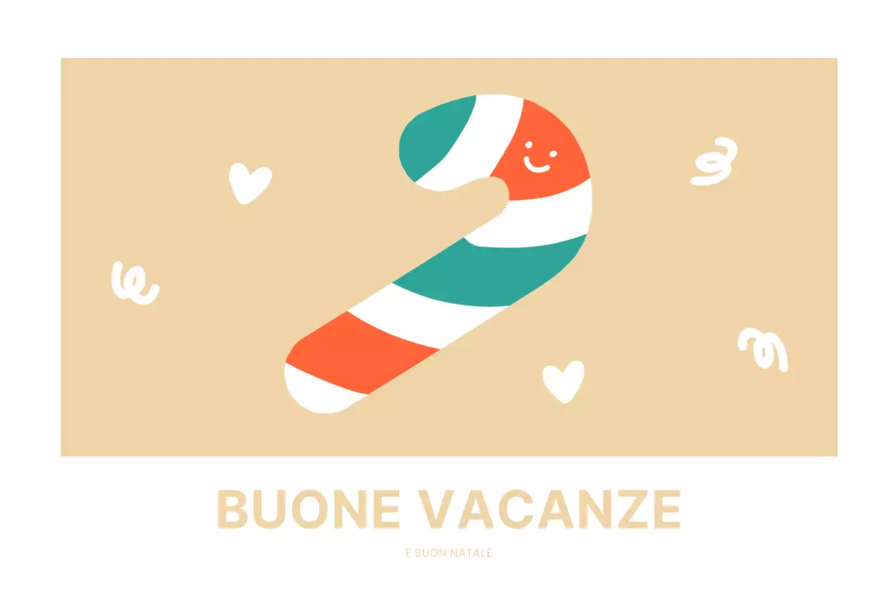 Bianco Carino Natale Caramelle Natale Cartolina Cartolina