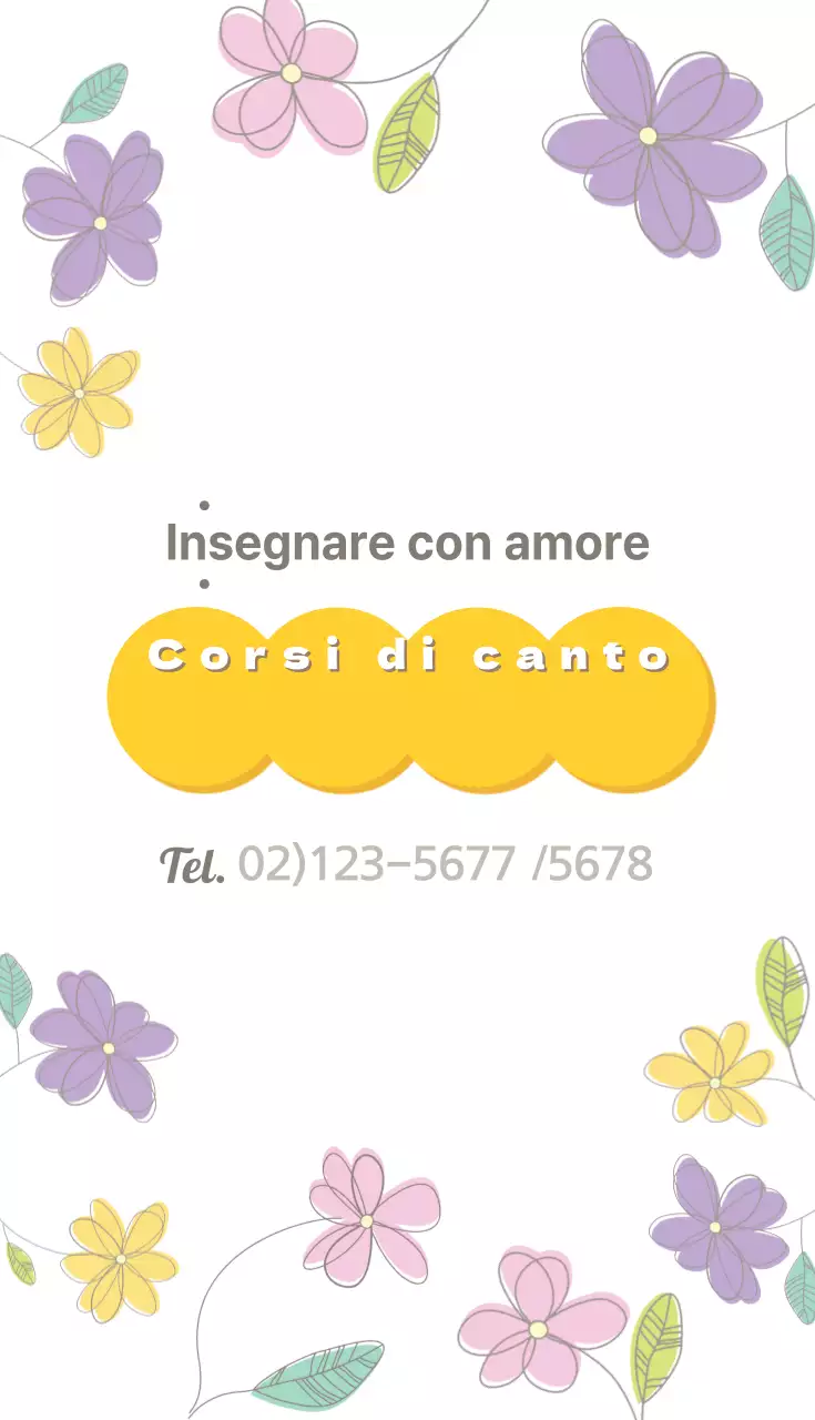 Lezioni di canto impartite con amore