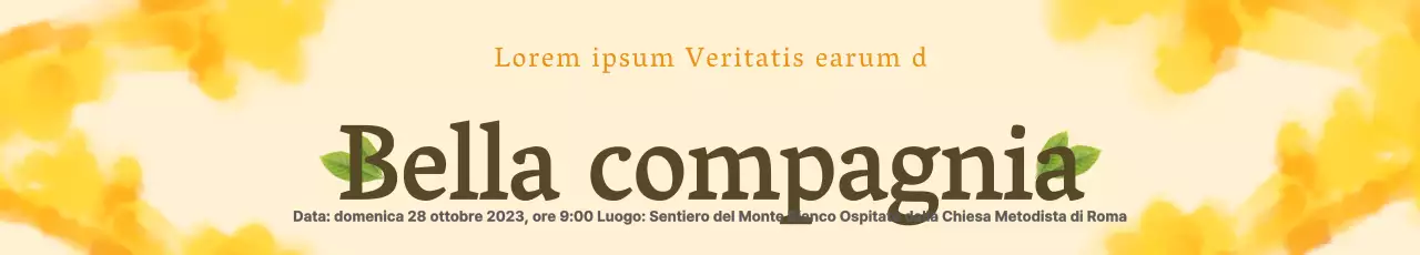 Culto autunnale all'aperto