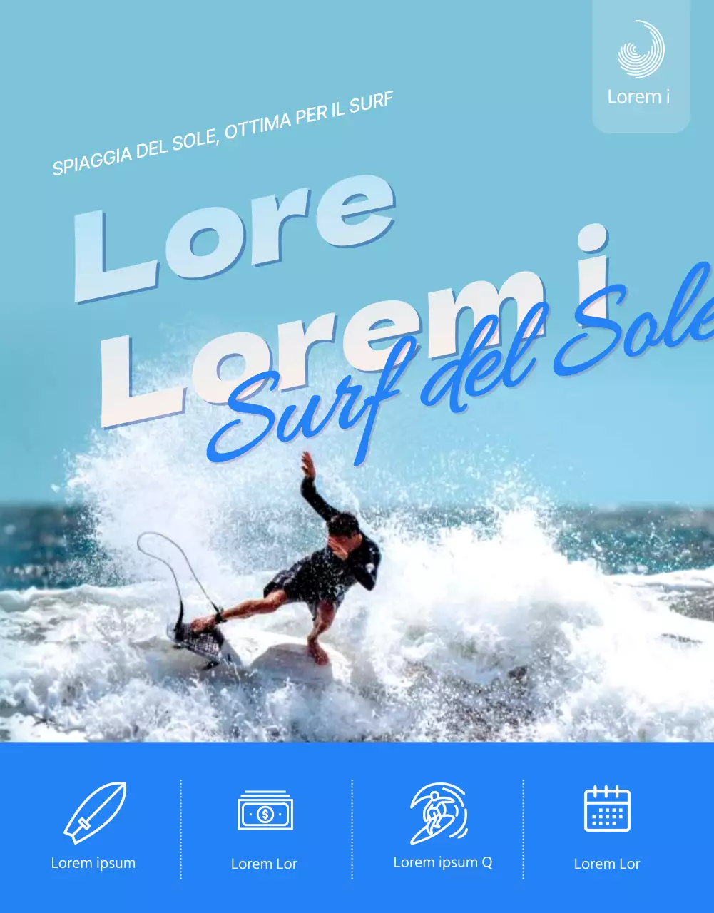 Dettagli del pacchetto Blue Cool Surf