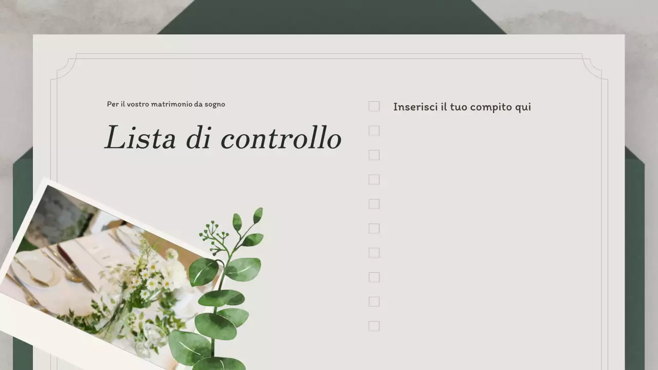 Pianificazione del matrimonio con un concetto di invito ecologico
