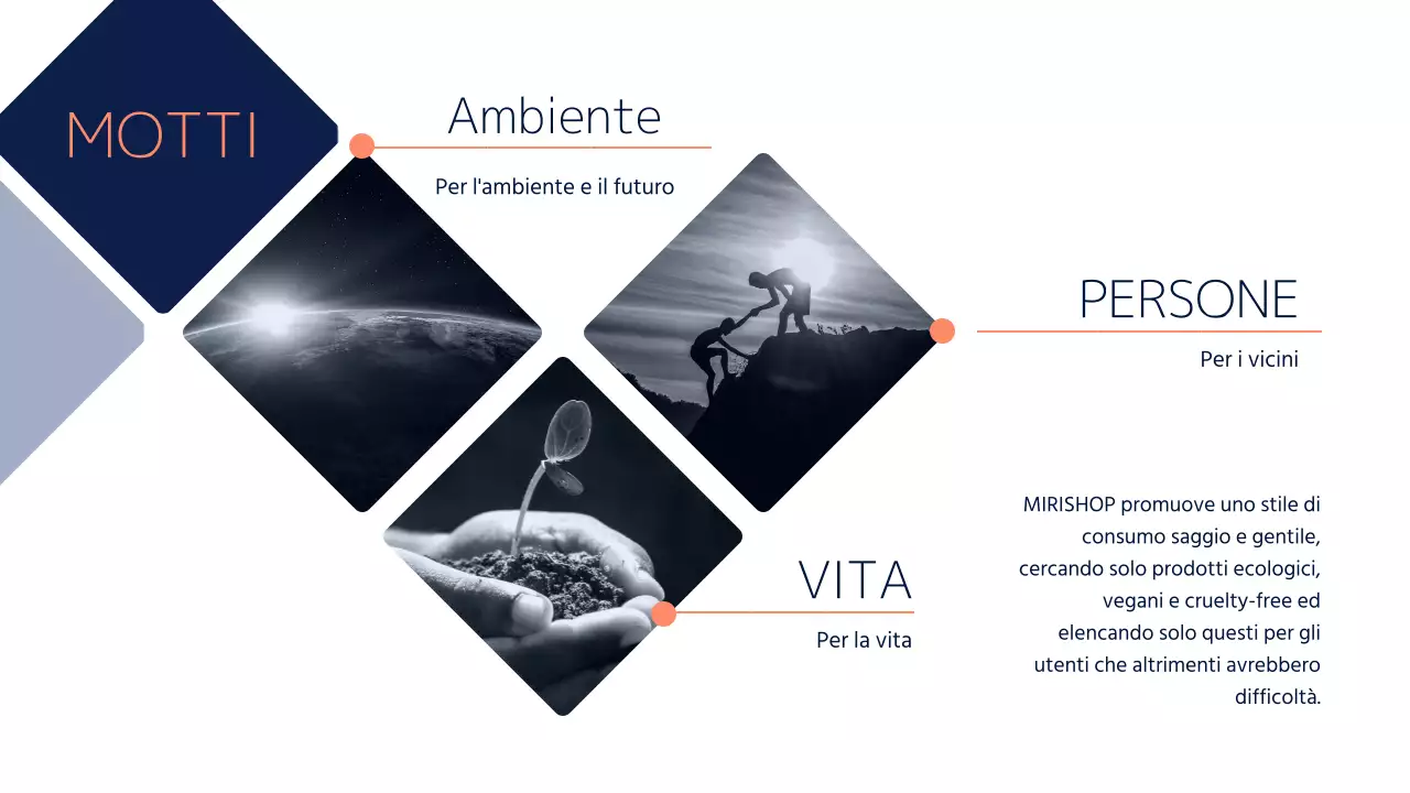 Un business plan navy, audace e pulito