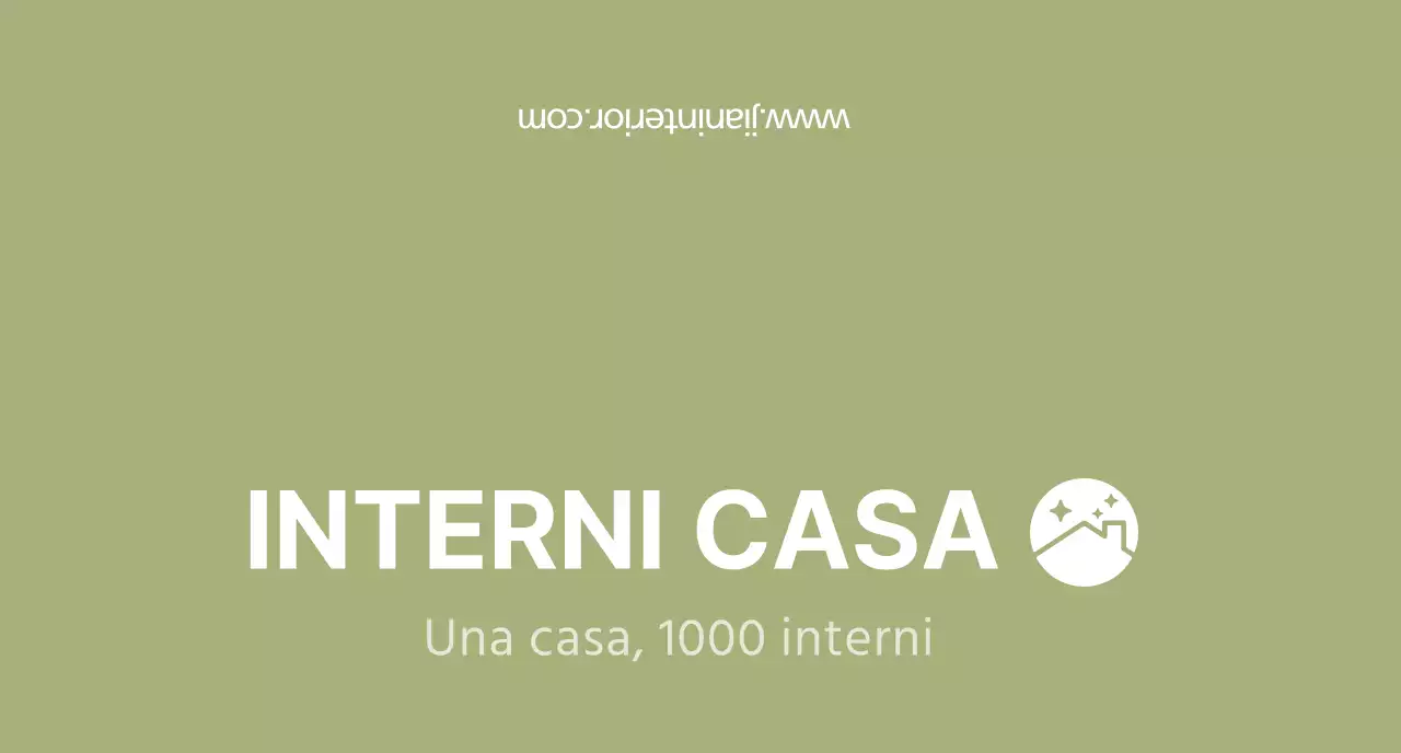 Concetto di logo semplice per interni in chartreuse