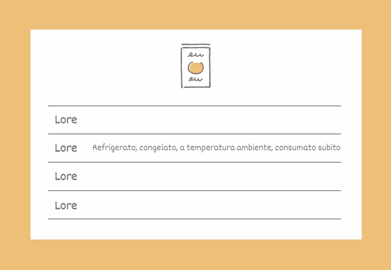 icona gialla semplice data di scadenza degli alimenti