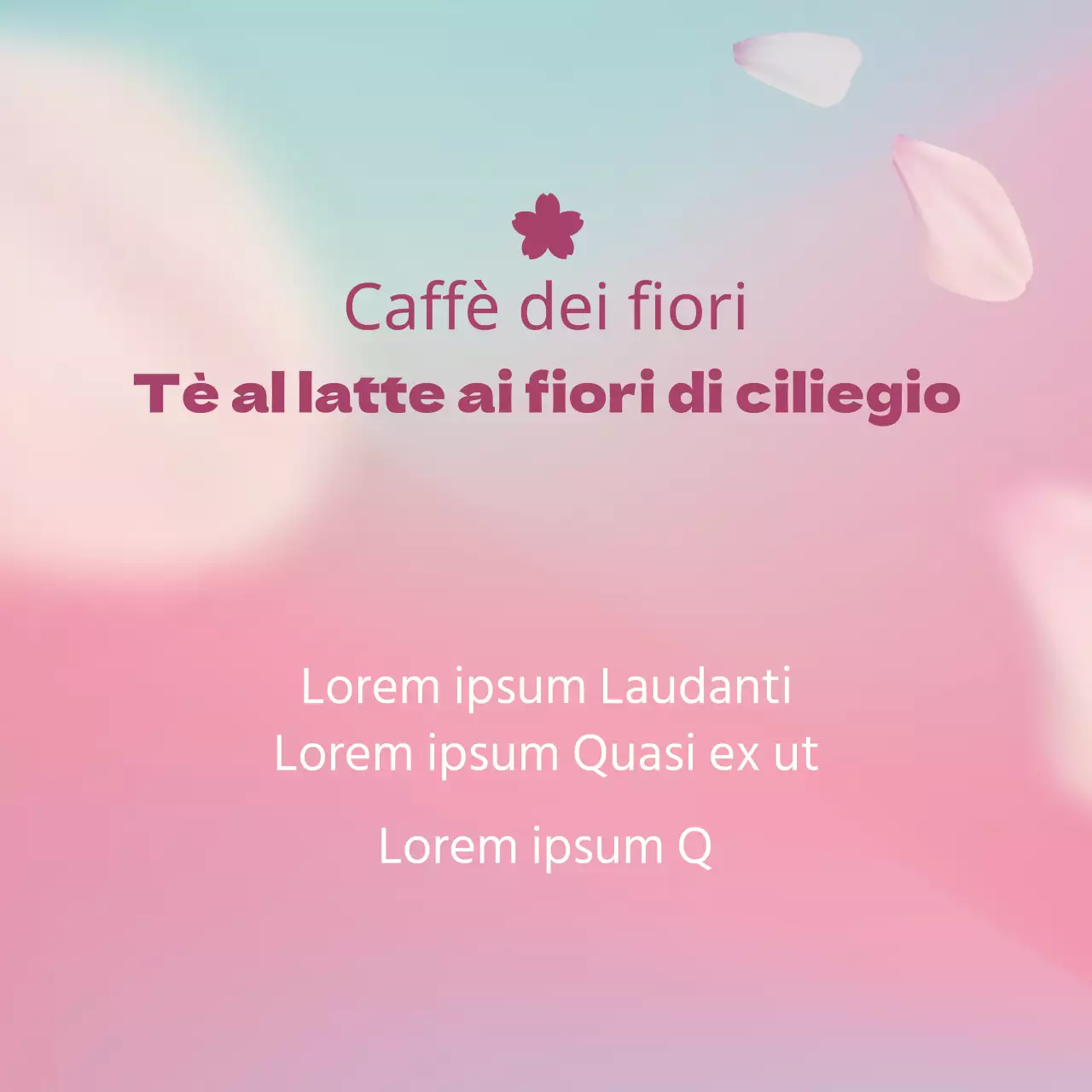 Tè al latte ai fiori di ciliegio