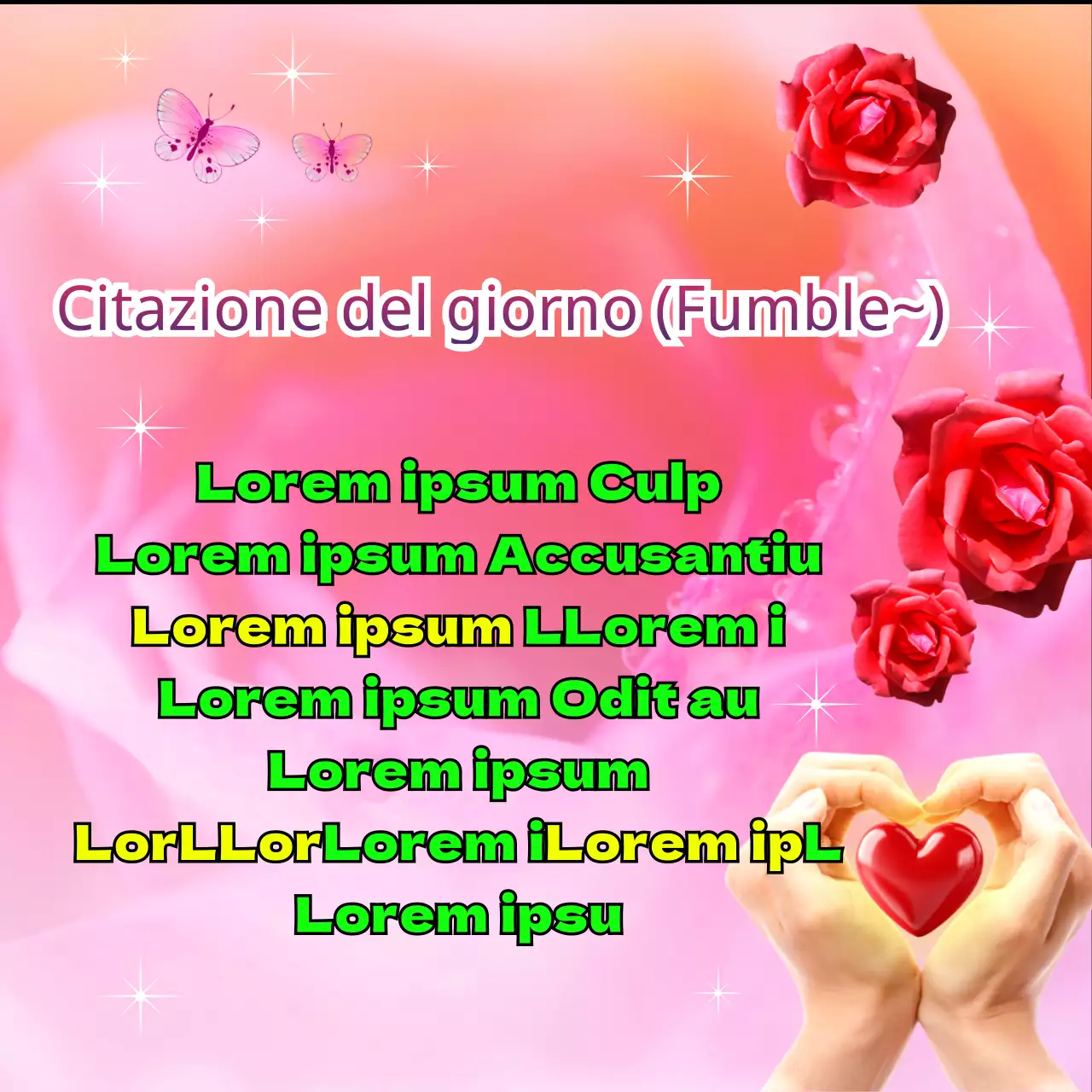 Citazione del giorno twittata con una rosa rosa vintage