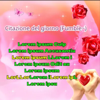 Citazione del giorno twittata con una rosa rosa vintage