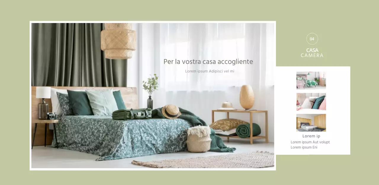 Calendario di interior design in stile bianco e pulito