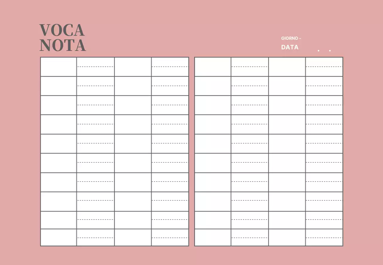 Linea rosa Semplicità WordPad