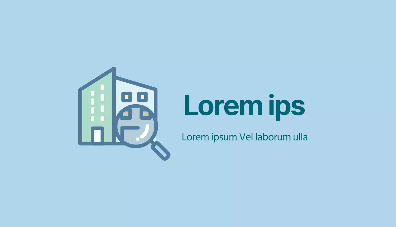 illustrazione blu logo semplice immobiliare