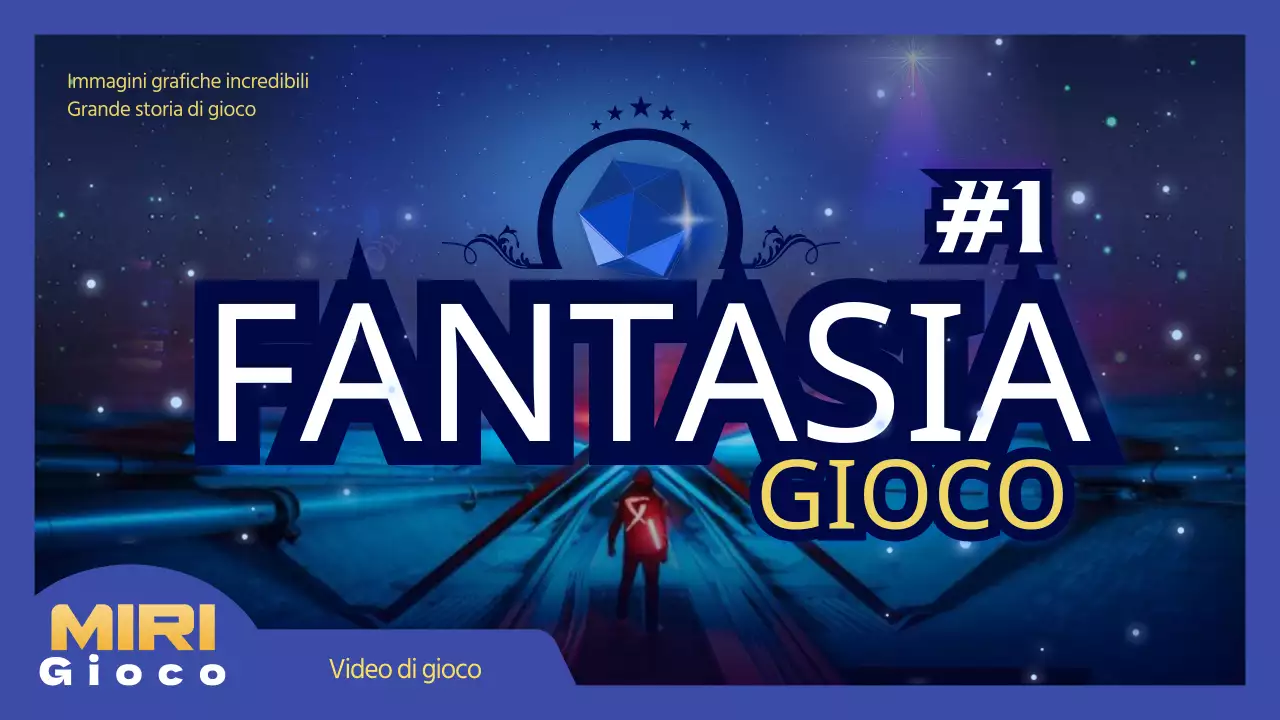 Filmati di gioco fantastici e dai toni blu