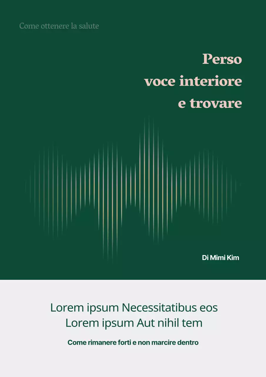 Saggio di psicologia sul concetto di controllo del volume nel verde