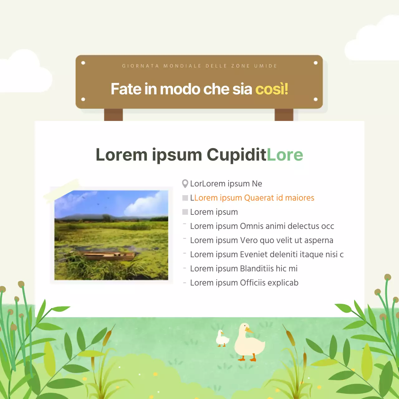 Ducasse Giornata mondiale delle zone umide CardNews Design