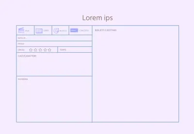 Icona viola Diario di revisione semplice
