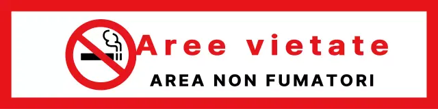 Rosso e nero semplice allineamento del testo di base stile di layout Nessuna informazione sul fumo