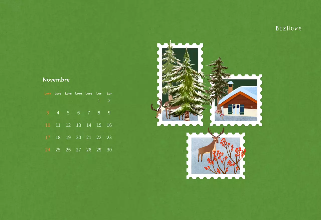 Illustrazioni di francobolli con un concetto caldo