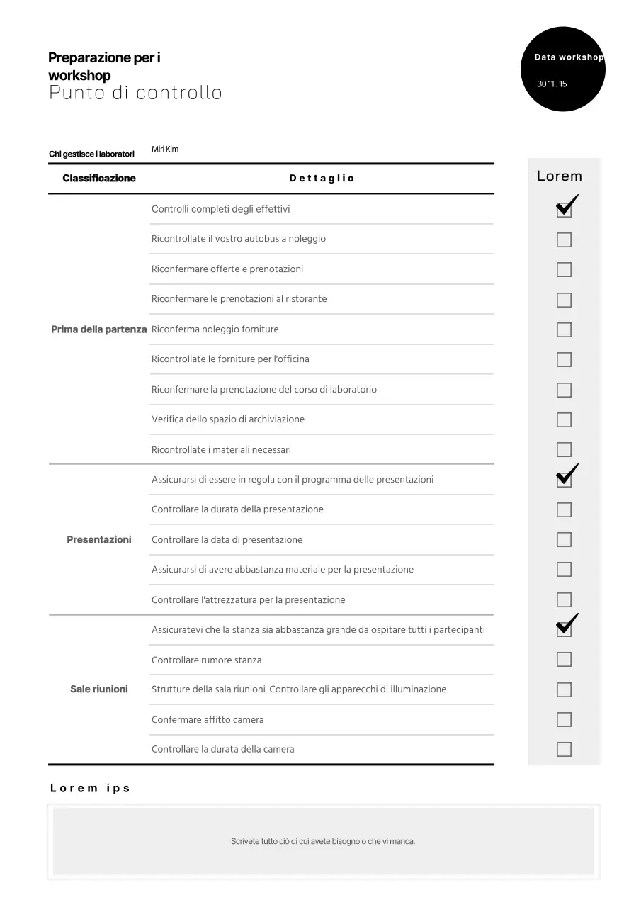 blackneatworkshopchecklist