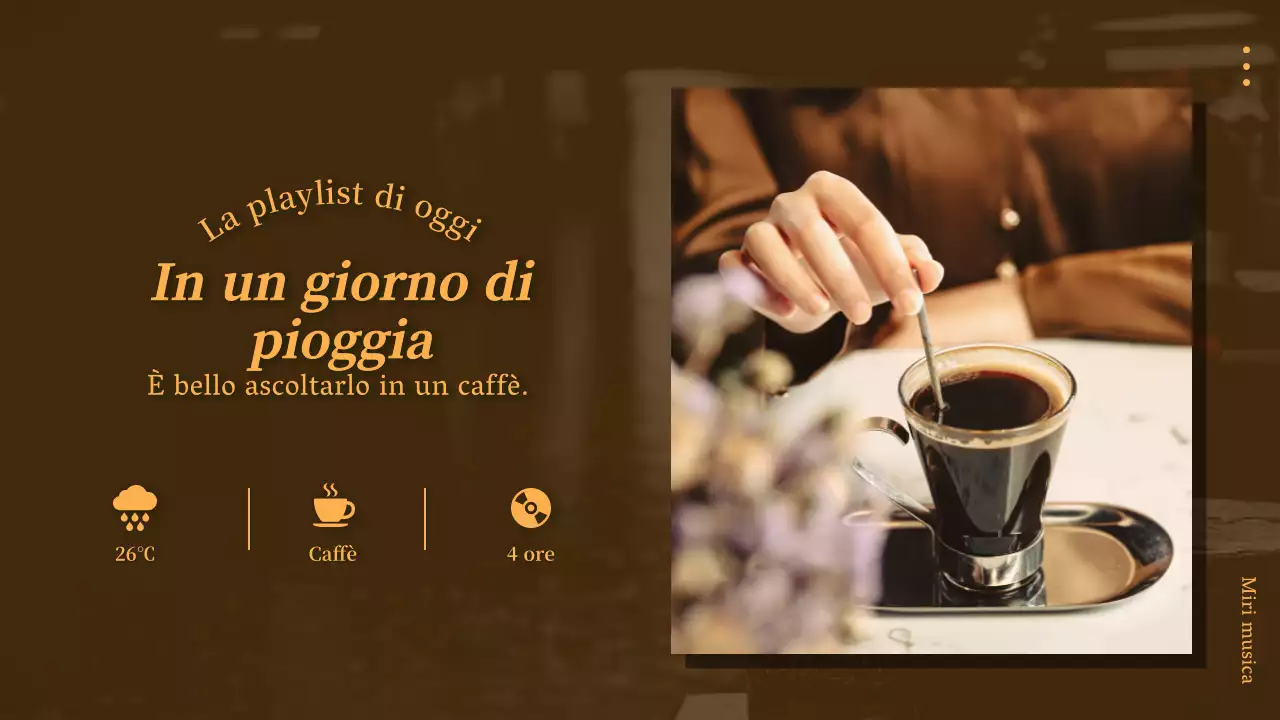 Una playlist per una giornata marrone e piovosa