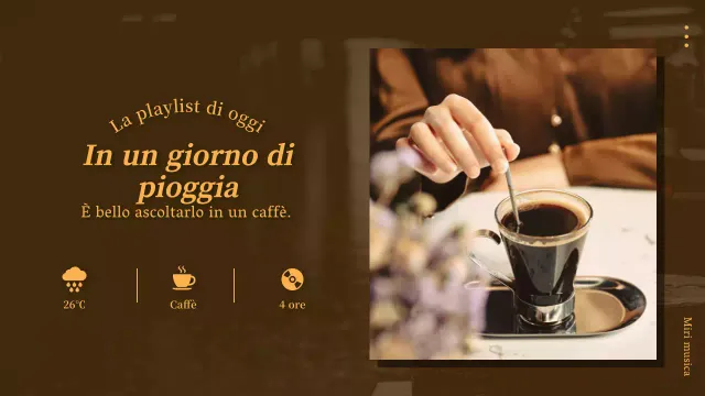 Una playlist per una giornata marrone e piovosa